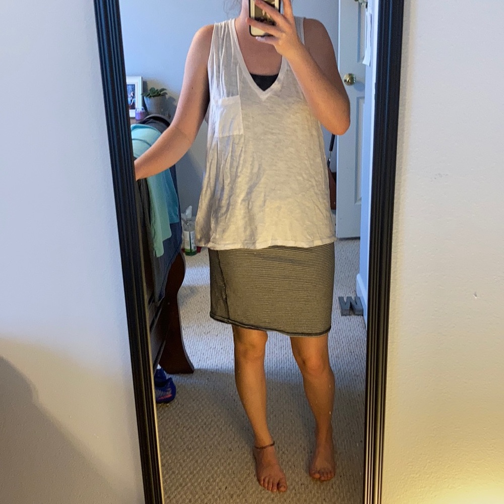 White tank top